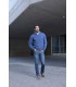 SUETER HOMBRE LAMBSWOOL CREMALLERA AZUL INDIGO