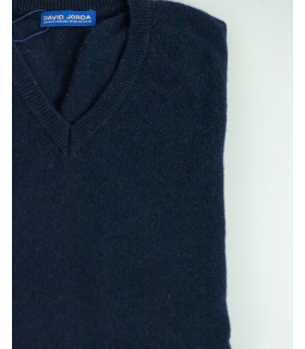 Compra marca SUETER PICO MEZCLA LAMBSWOOL AZUL MARINO en Knitewearstor - Textiles Campillo