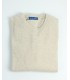 ROUND NECK SWEATER LAMBSWOOL BLEND STONE