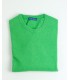 ROUND NECK SWEATER LAMBSWOOL BLEND GREEN