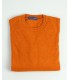 ROUND NECK SWEATER LAMBSWOOL BLEND ORANGE
