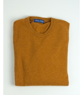 Compra marca SUETER CUELLO REDONDO MEZCLA LAMBSWOOL MOSTAZA en Knitewearstor - Textiles Campillo