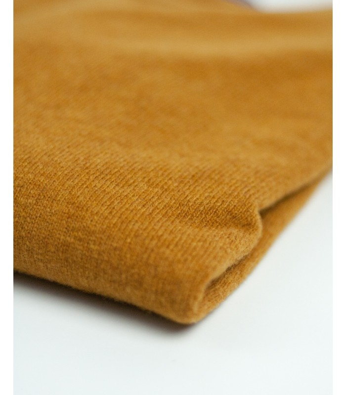 ROUND NECK SWEATER LAMBSWOOL BLEND MUSTARD