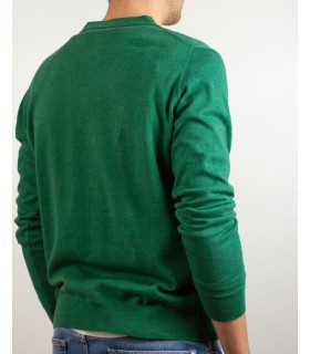 CHAQUETA BOTONES ALGODÓN ORGANICO VERDE