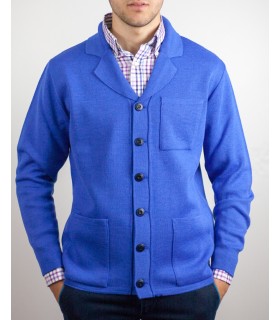 Compra marca TEBA DE PUNTO MEZCLA DE LANA ZUL en Knitewearstor - Textiles Campillo