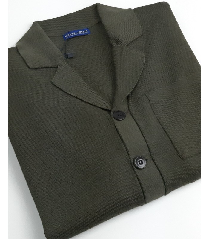 CLASSIC CARDIGAN WOOL BLEND DARK GREEN