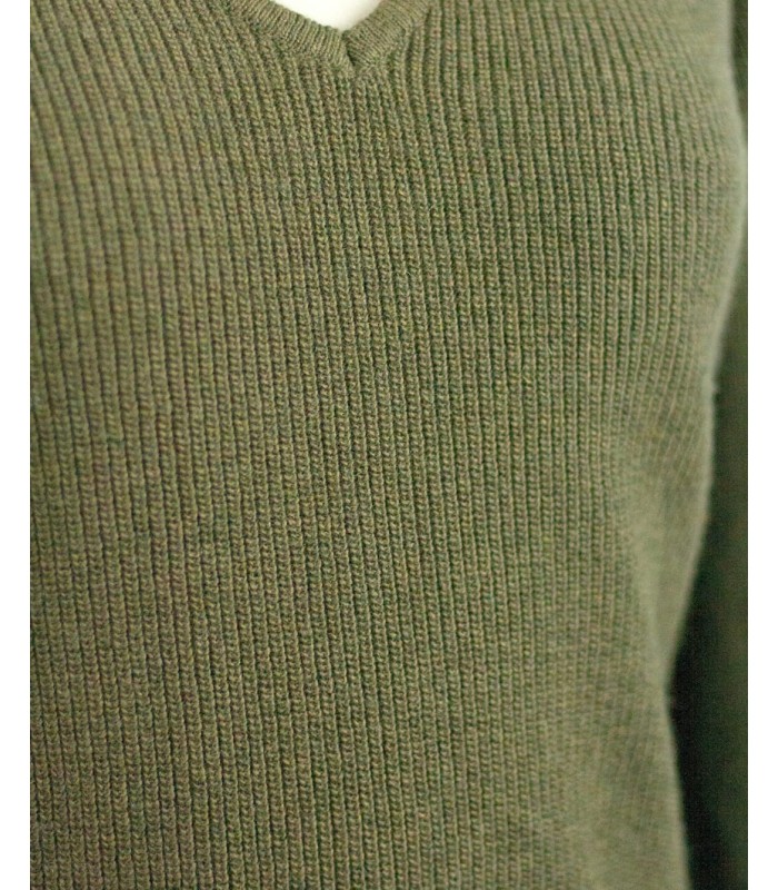 VESTIDO PICO CON CASHMERE VERDE OLIVA