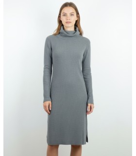 VESTIDO CISNE CON CASHMERE GRIS OSCURO
