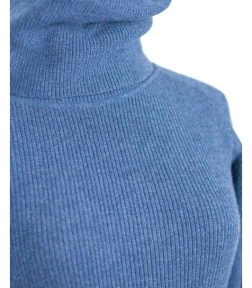 VESTIDO CISNE CON CASHMERE AZUL