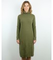 VESTIDO CISNE CON CASHMERE VERDE OLIVA