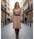 VESTIDO CISNE CON CASHMERE BEIGE