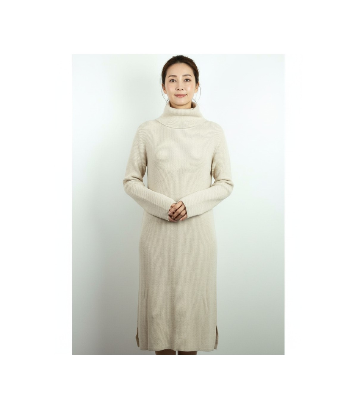 VESTIDO CISNE CON CASHMERE BLANCO