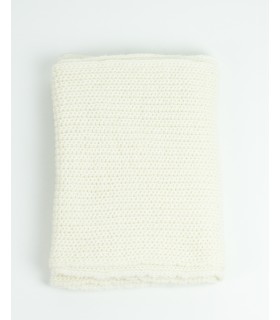 BUFANDA PUNTO PERLADO BLANCO