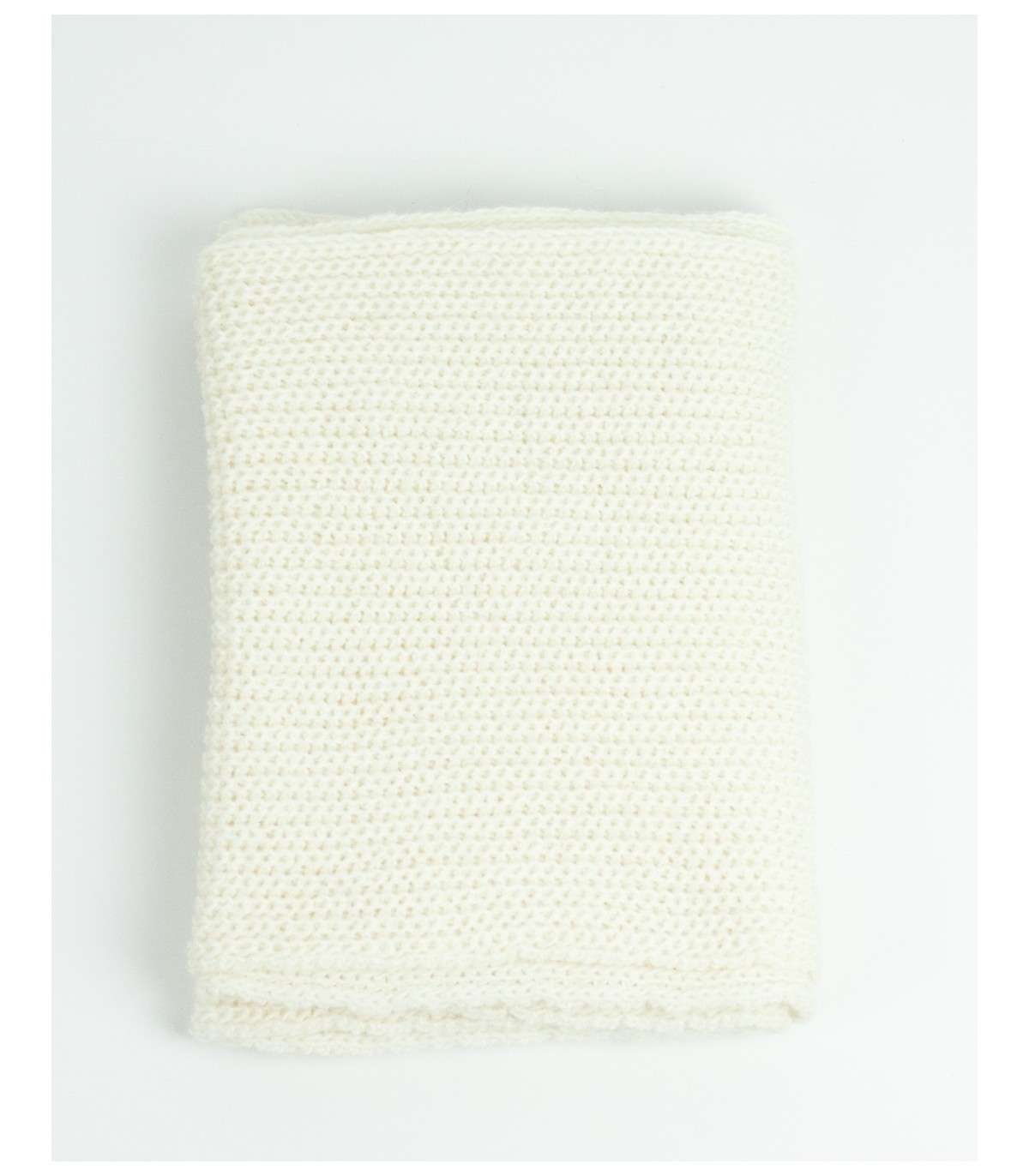 BUFANDA PUNTO PERLADO BLANCO