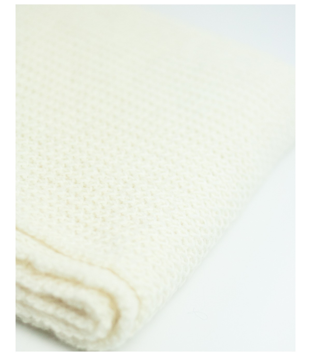 BUFANDA PUNTO PERLADO BLANCO