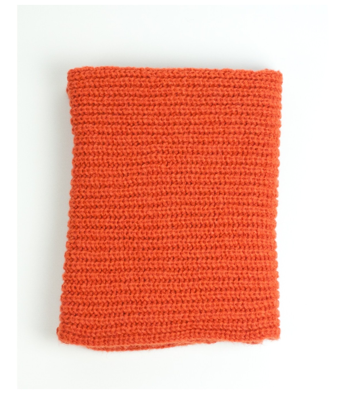 BUFANDA PUNTO PERLADO NARANJA
