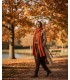 PURL KNIT SCARF ORANGE