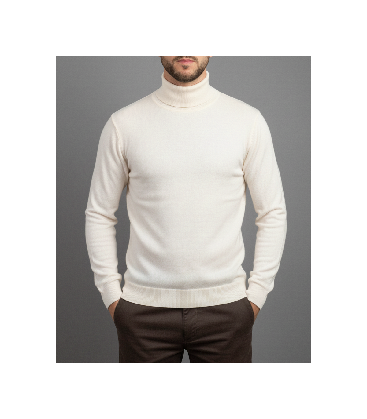 JERSEY CISNE 100% LANA EXTRAFINA BLANCO