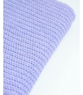 PURL KNIT SCARF LAVENDER