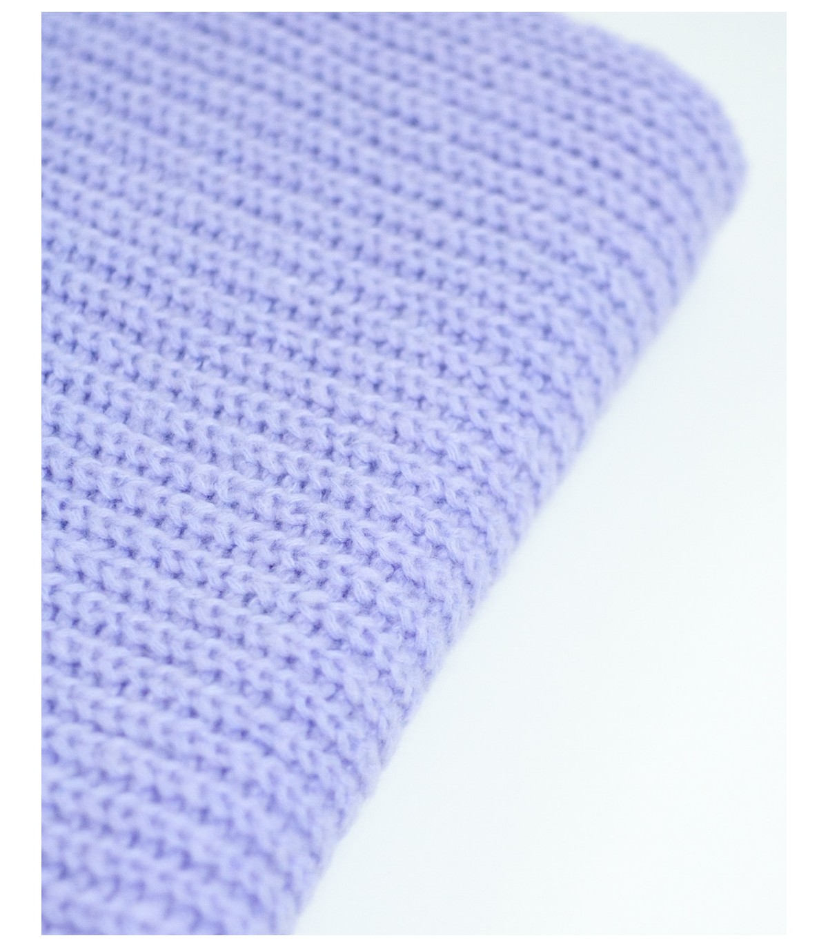 PURL KNIT SCARF LAVENDER