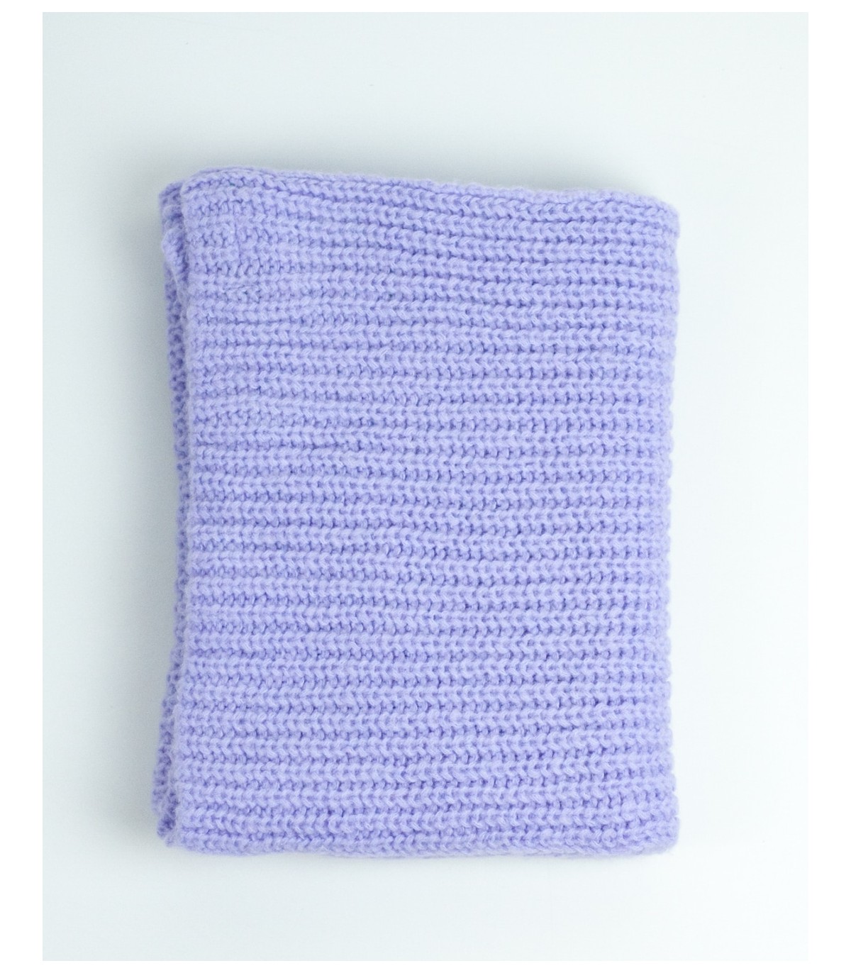 BUFANDA PUNTO PERLADO MORADO