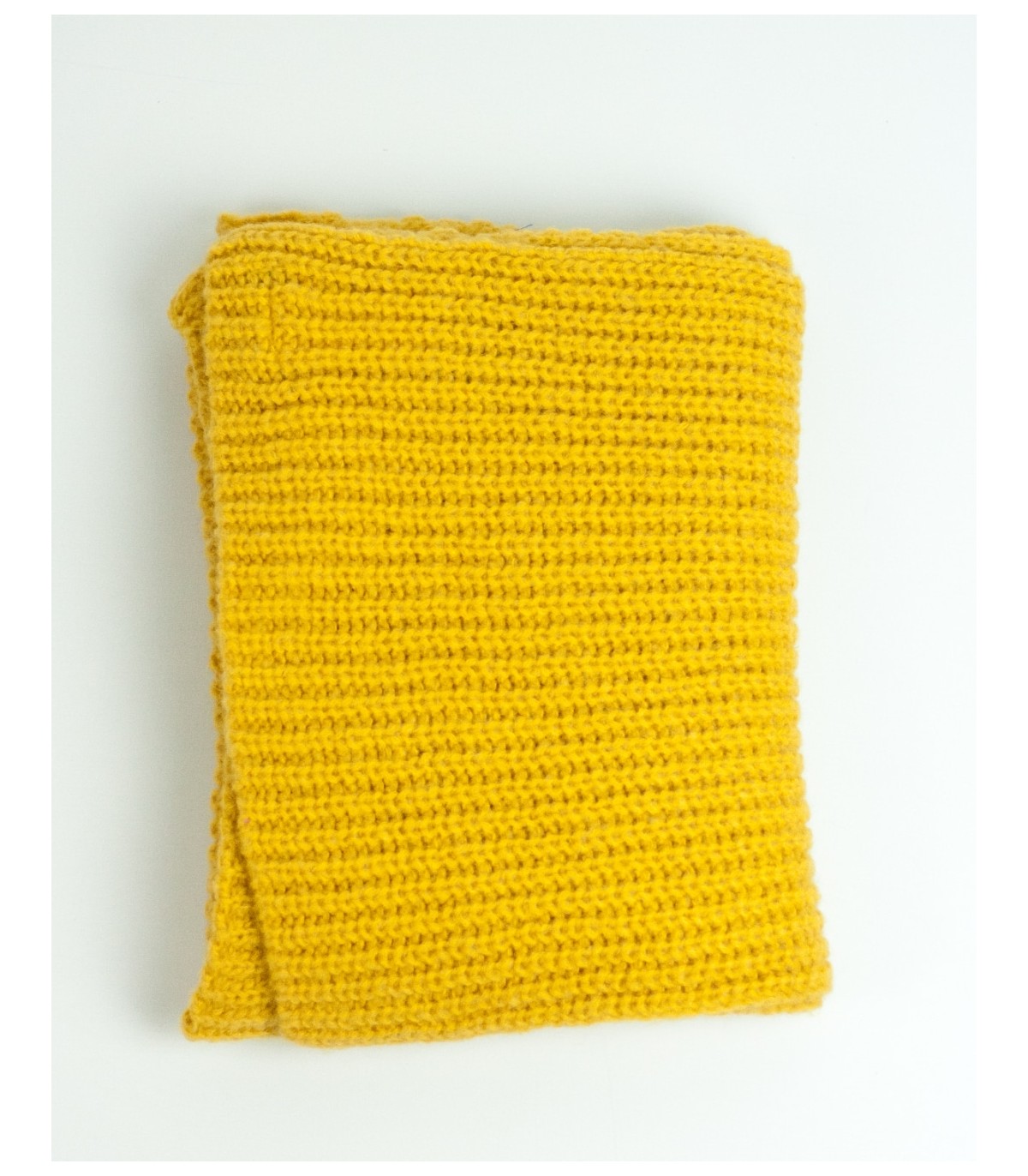 BUFANDA PUNTO PERLADO AMARILLO