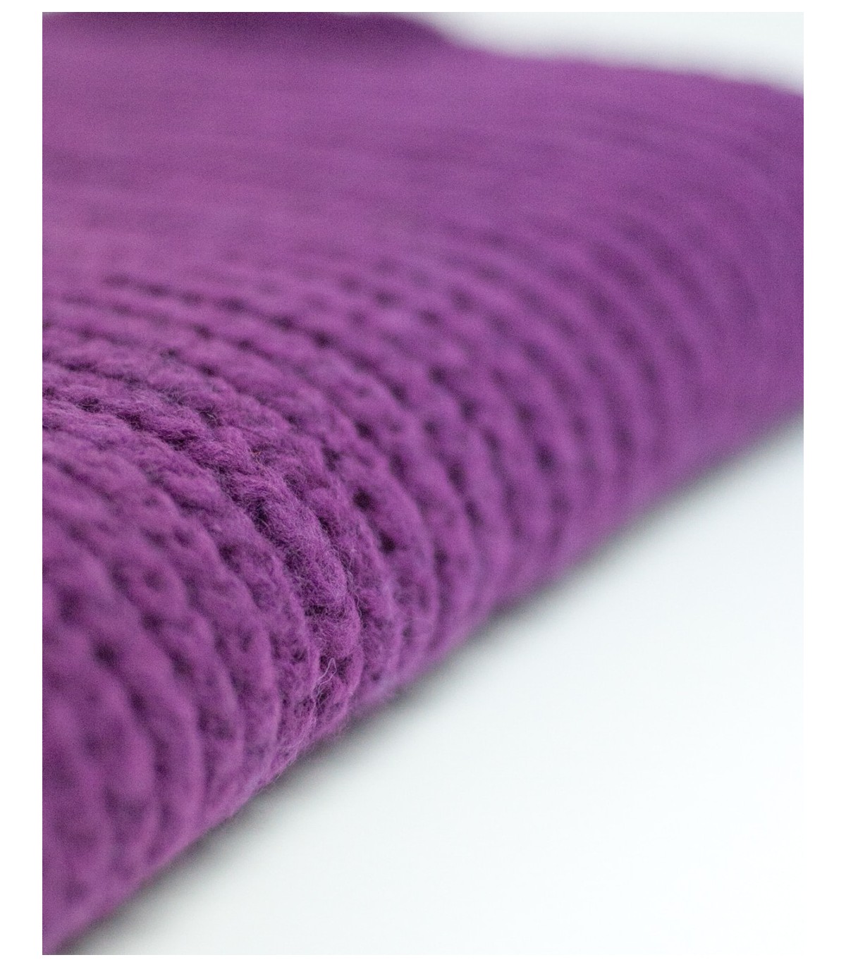 PURL KNIT SCARF PURPLE