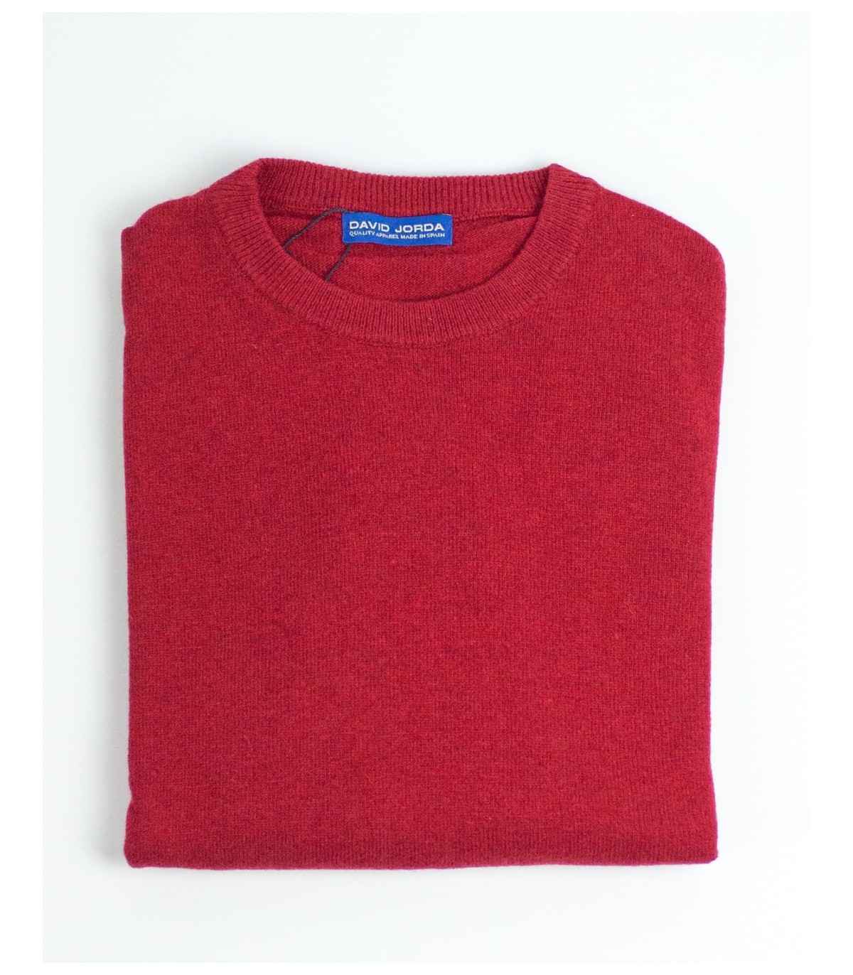 ROUND NECK SWEATER CASHMERE BLEND RED
