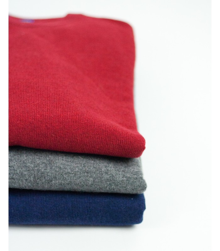 ROUND NECK SWEATER CASHMERE BLEND RED