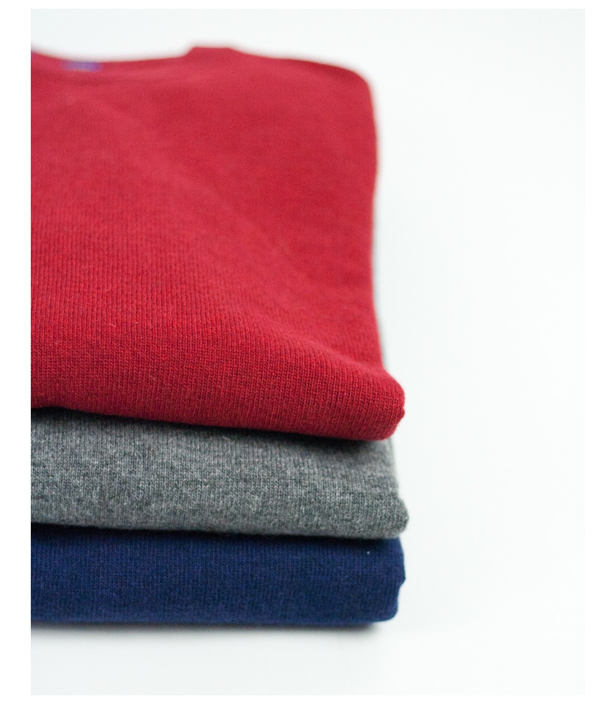 SUETER REDONDO MEZCLA CASHMERE AZUL MARINO