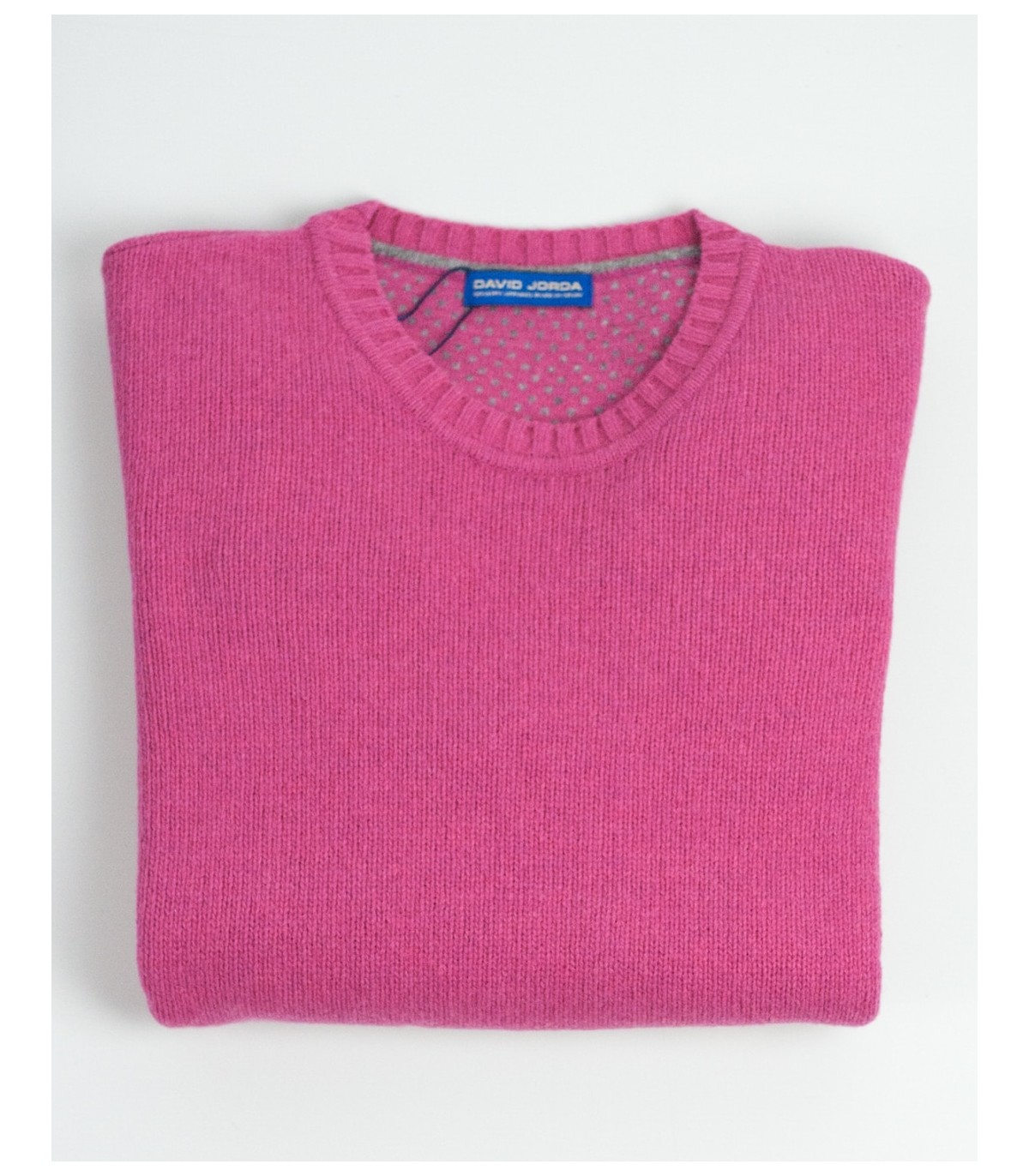 SUETER GRUESO REDONDO MEZCLA LAMBSWOOL FUCSIA