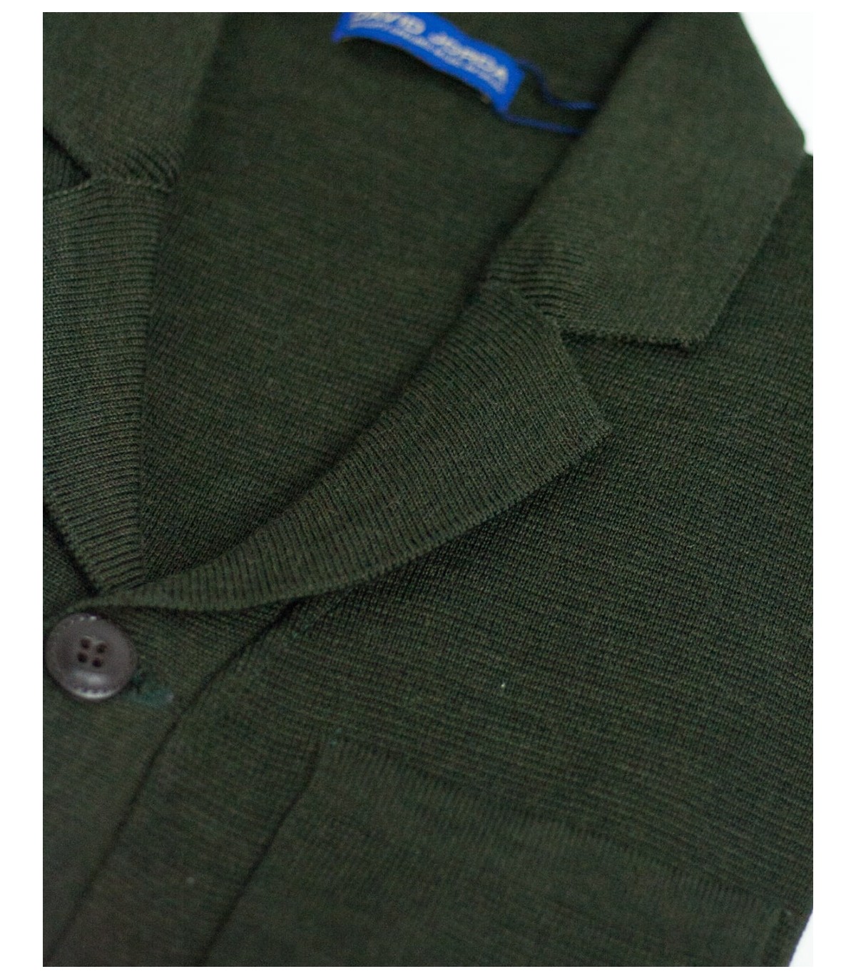 TEBA DE PUNTO MEZCLA DE LANA VERDE OSCURO