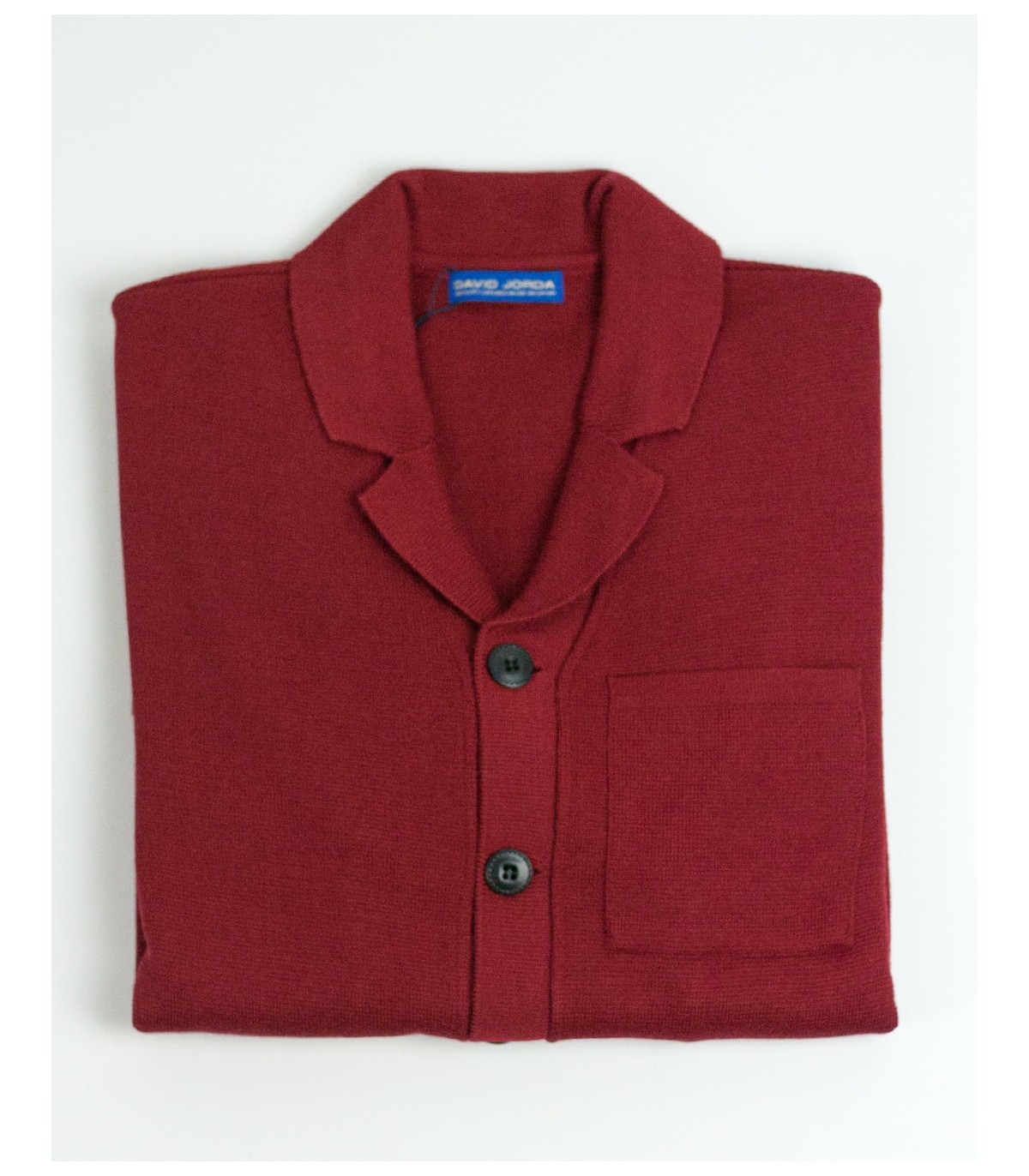 TEBA DE PUNTO MEZCLA DE LANA ROJO