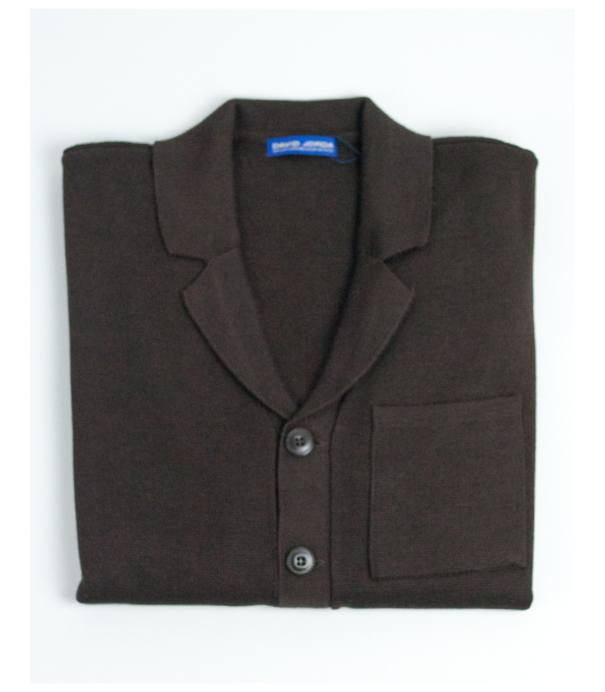 CHAQUETA HOMBRE MEZCLA LANA TEBA MARRON CHOCOLATE