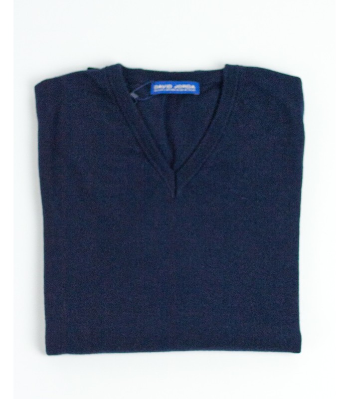 JERSEY PICO 100% LANA EXTRAFINA AZUL MARINO