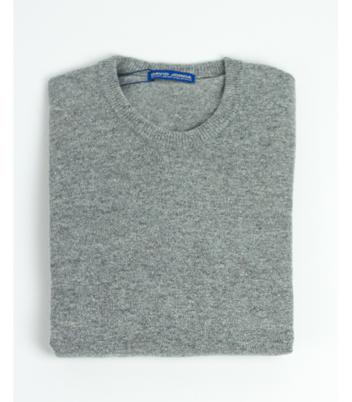 Compra marca SUETER CUELLO REDONDO MEZCLA LAMBSWOOL GRIS CLARO en Knitewearstor - Textiles Campillo