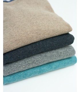 SUETER CUELLO REDONDO MEZCLA LAMBSWOOL GRIS MARENGO