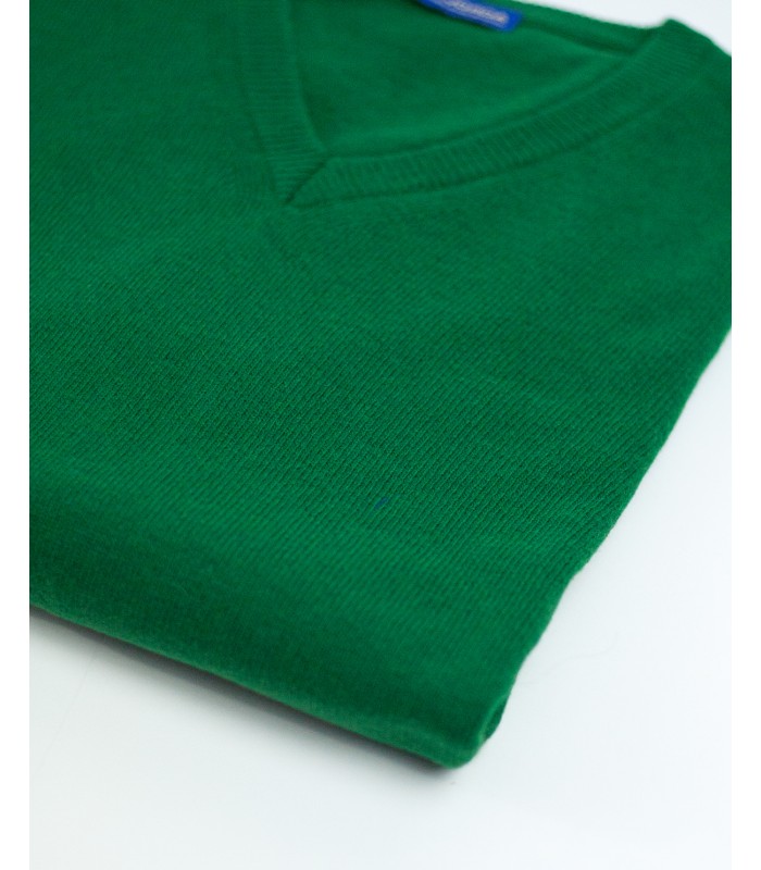 SUETER PICO MEZCLA LAMBSWOOL VERDE