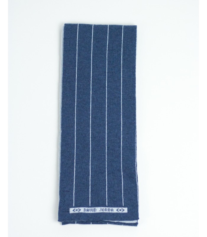 BLUE CASHMERE SCARF