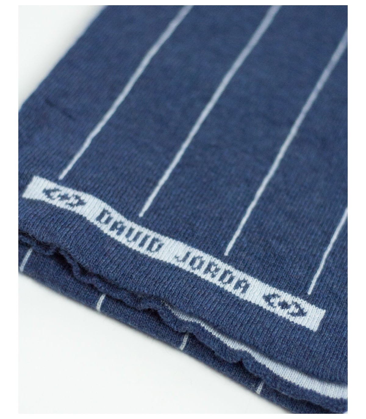 BUFANDA CASHMERE RAYAS AZULES