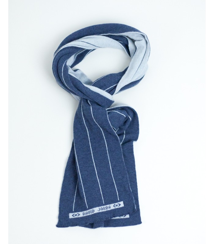 BLUE CASHMERE SCARF