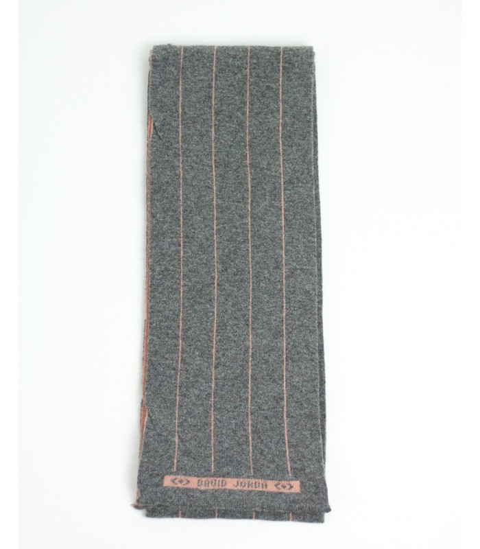 GREY & PINK CASHMERE SCARF