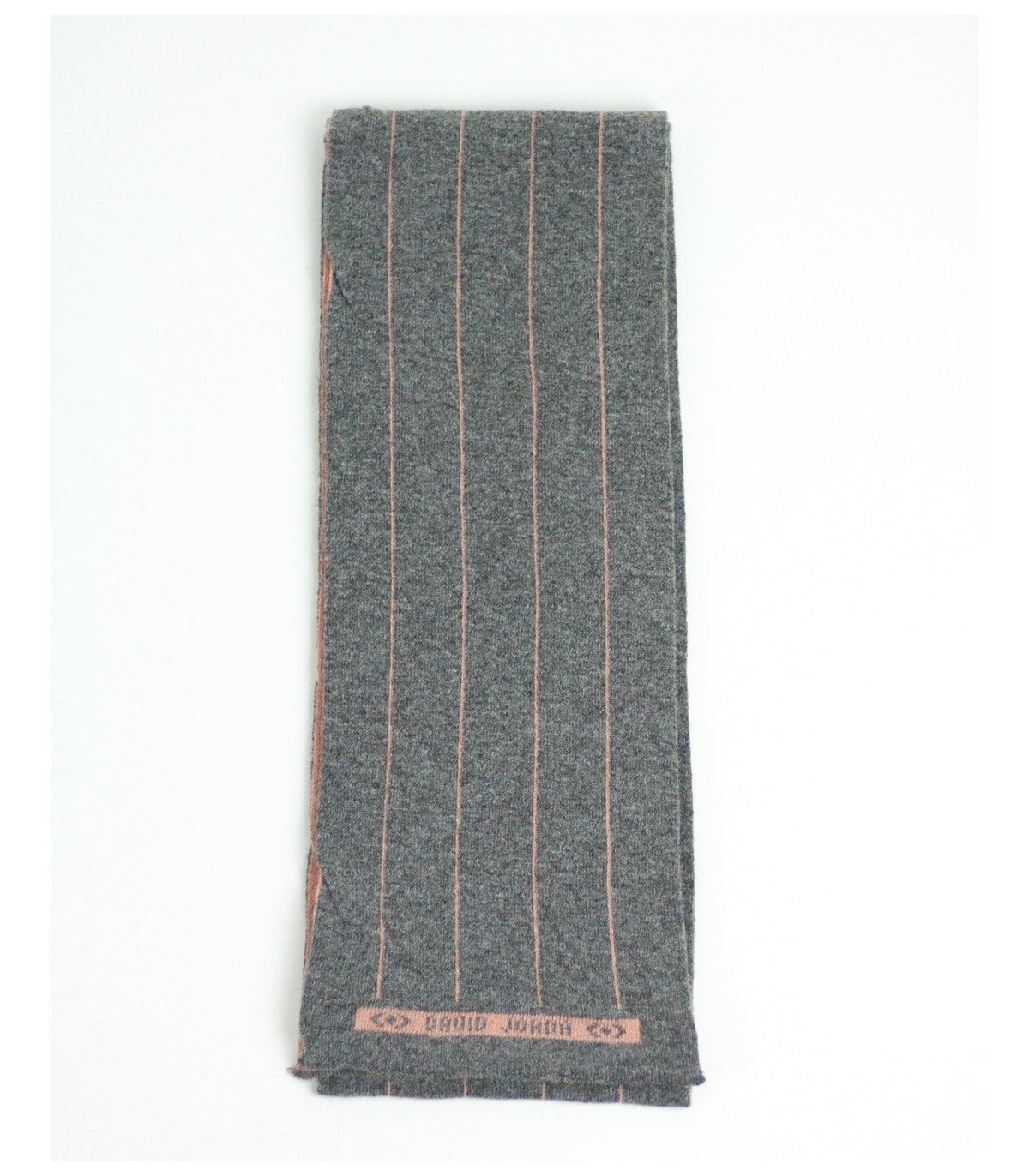 GREY & PINK CASHMERE SCARF