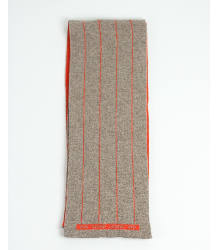 BROWN & ORANGE CASHMERE SCARF