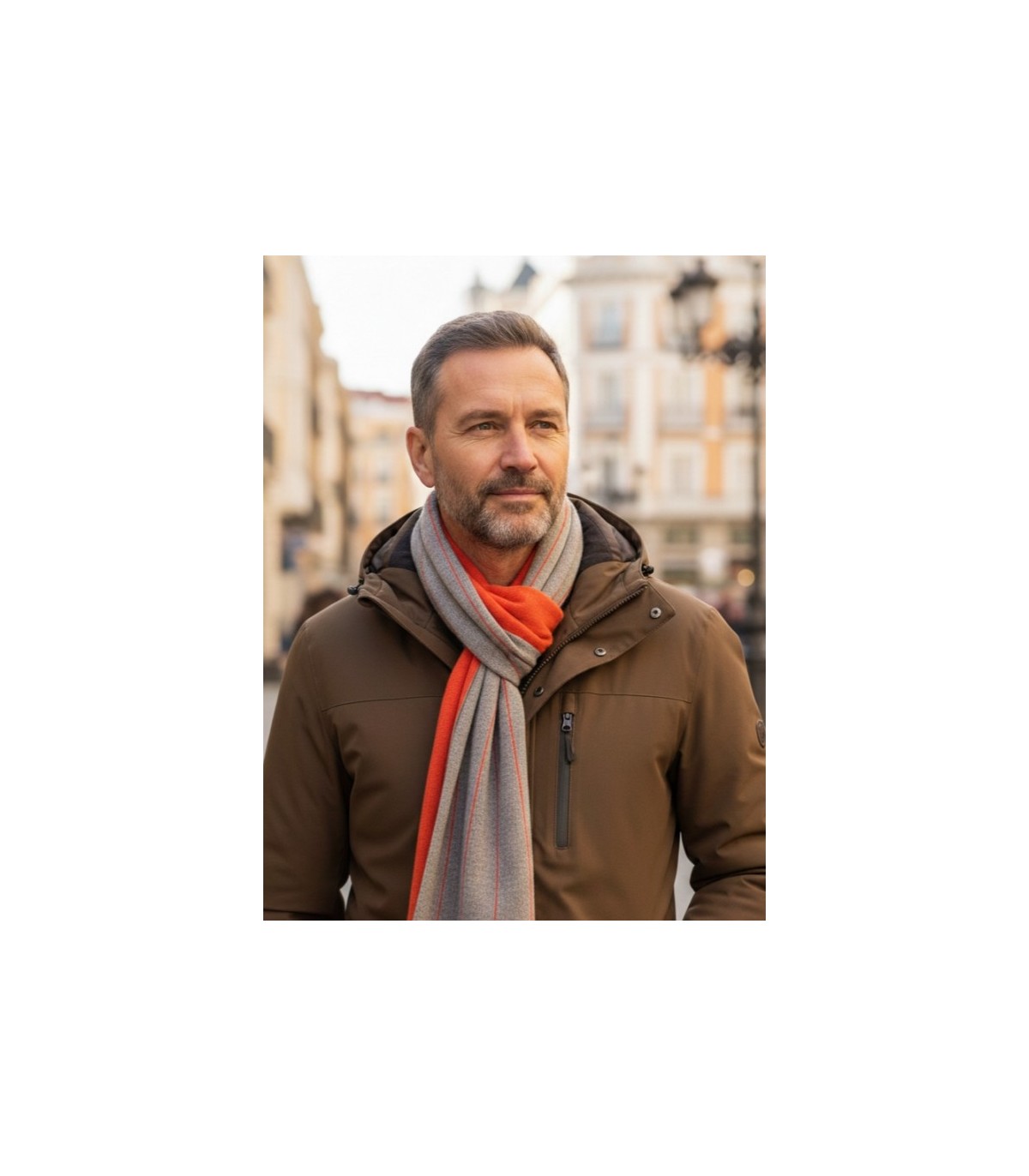 copy of BROWN & ORANGE CASHMERE SCARF